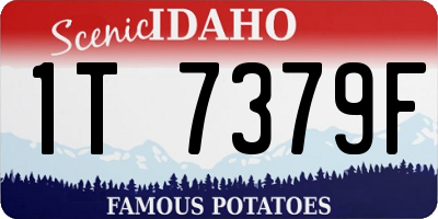 ID license plate 1T7379F