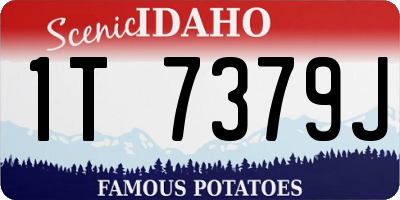 ID license plate 1T7379J