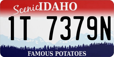 ID license plate 1T7379N