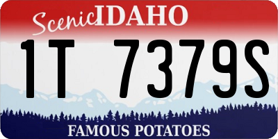 ID license plate 1T7379S