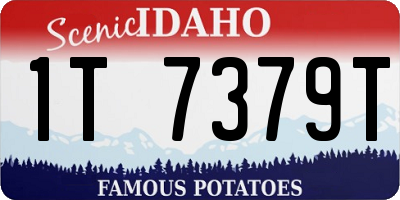 ID license plate 1T7379T
