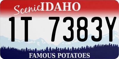 ID license plate 1T7383Y