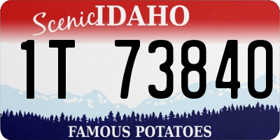 ID license plate 1T7384O