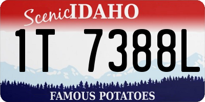 ID license plate 1T7388L