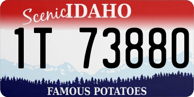 ID license plate 1T7388O