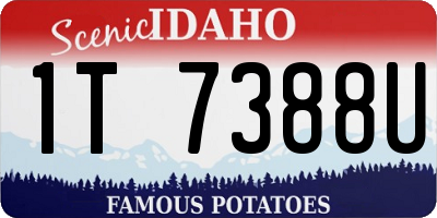 ID license plate 1T7388U