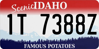 ID license plate 1T7388Z