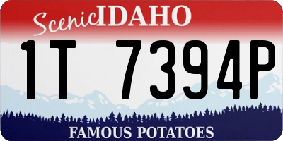 ID license plate 1T7394P