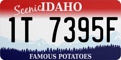 ID license plate 1T7395F
