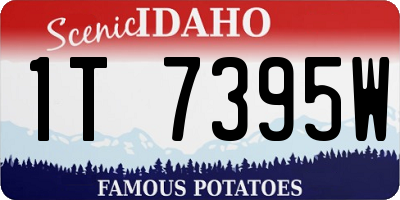 ID license plate 1T7395W