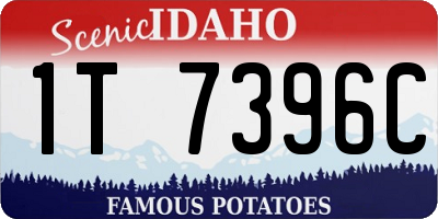 ID license plate 1T7396C