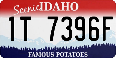 ID license plate 1T7396F