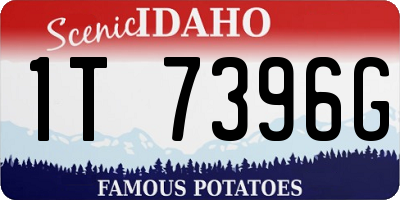 ID license plate 1T7396G