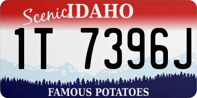 ID license plate 1T7396J