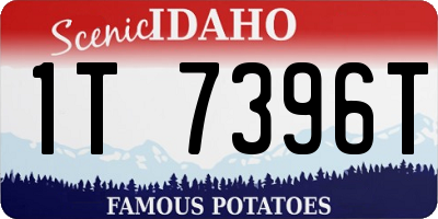 ID license plate 1T7396T