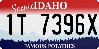 ID license plate 1T7396X