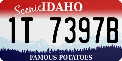 ID license plate 1T7397B