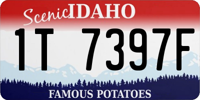 ID license plate 1T7397F