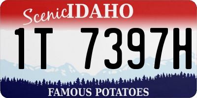 ID license plate 1T7397H
