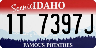 ID license plate 1T7397J