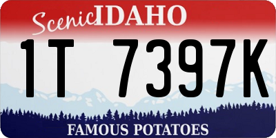 ID license plate 1T7397K