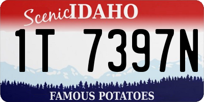 ID license plate 1T7397N