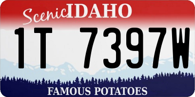 ID license plate 1T7397W