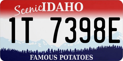 ID license plate 1T7398E