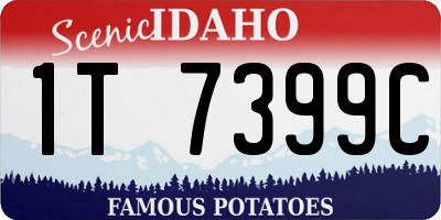 ID license plate 1T7399C