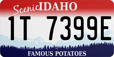 ID license plate 1T7399E