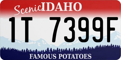 ID license plate 1T7399F