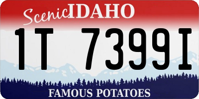 ID license plate 1T7399I