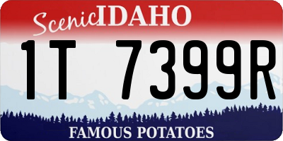 ID license plate 1T7399R