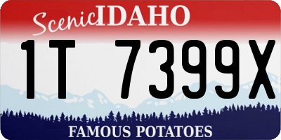 ID license plate 1T7399X