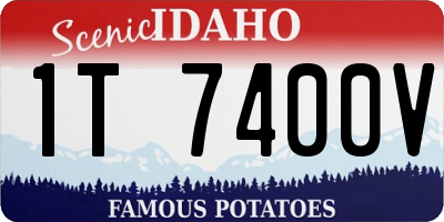 ID license plate 1T7400V