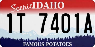 ID license plate 1T7401A