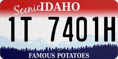 ID license plate 1T7401H