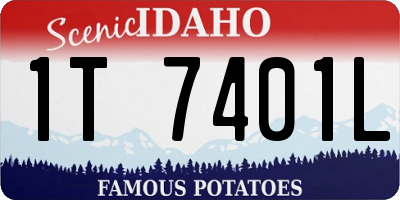 ID license plate 1T7401L