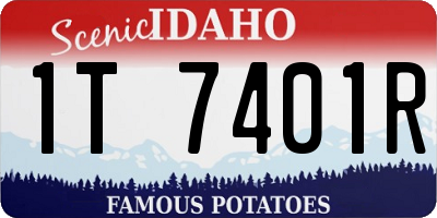 ID license plate 1T7401R
