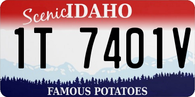ID license plate 1T7401V