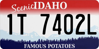 ID license plate 1T7402L