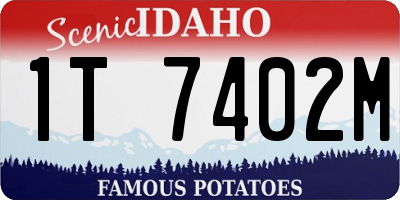 ID license plate 1T7402M