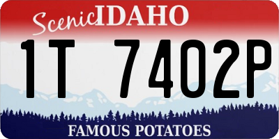 ID license plate 1T7402P