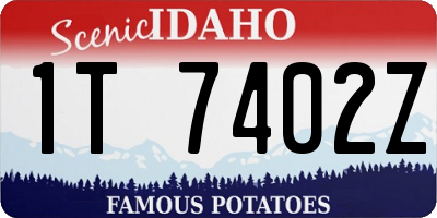 ID license plate 1T7402Z