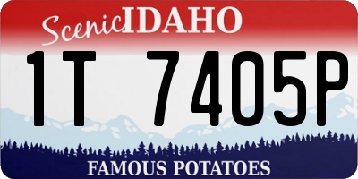 ID license plate 1T7405P