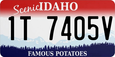 ID license plate 1T7405V