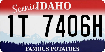 ID license plate 1T7406H
