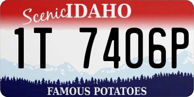 ID license plate 1T7406P