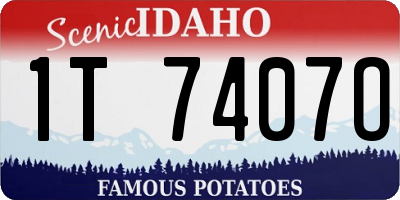 ID license plate 1T7407O