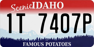 ID license plate 1T7407P